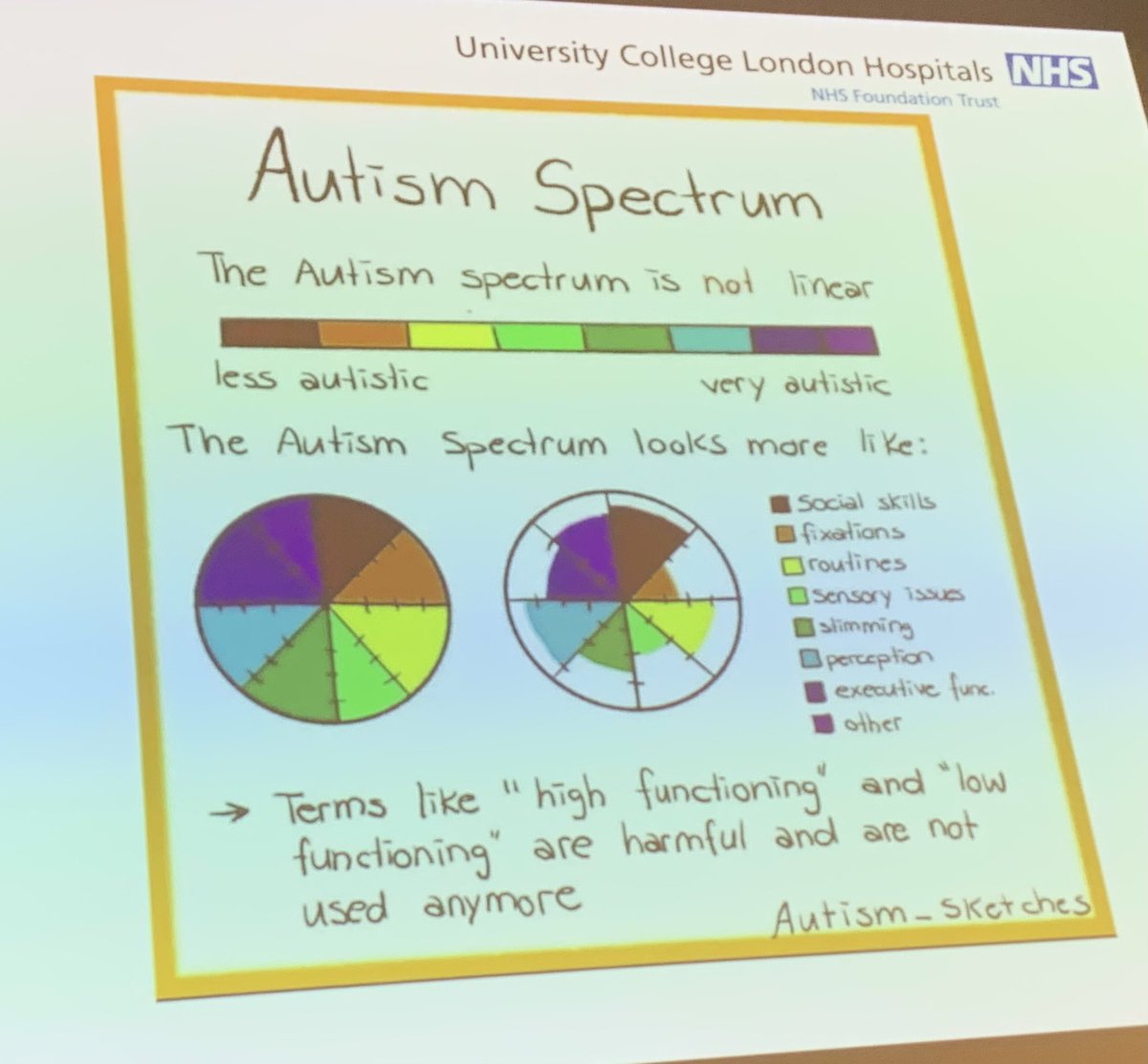 Key message: Everyone with autism is different. #RCPCHyouth22