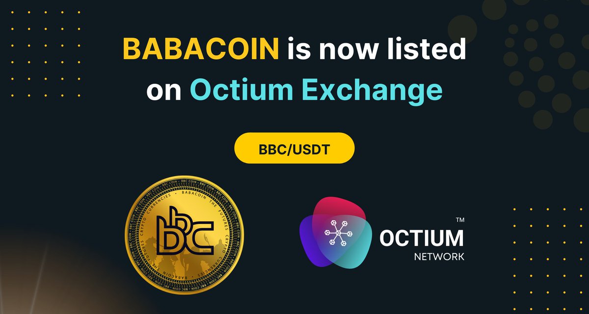 octium_io's tweet image. Hello 
We have been listed on Octium Exchange, owned by Octium Coin.

ex.octium.io/market/bbcusdt
Please trade by taking into account your commercial risks.