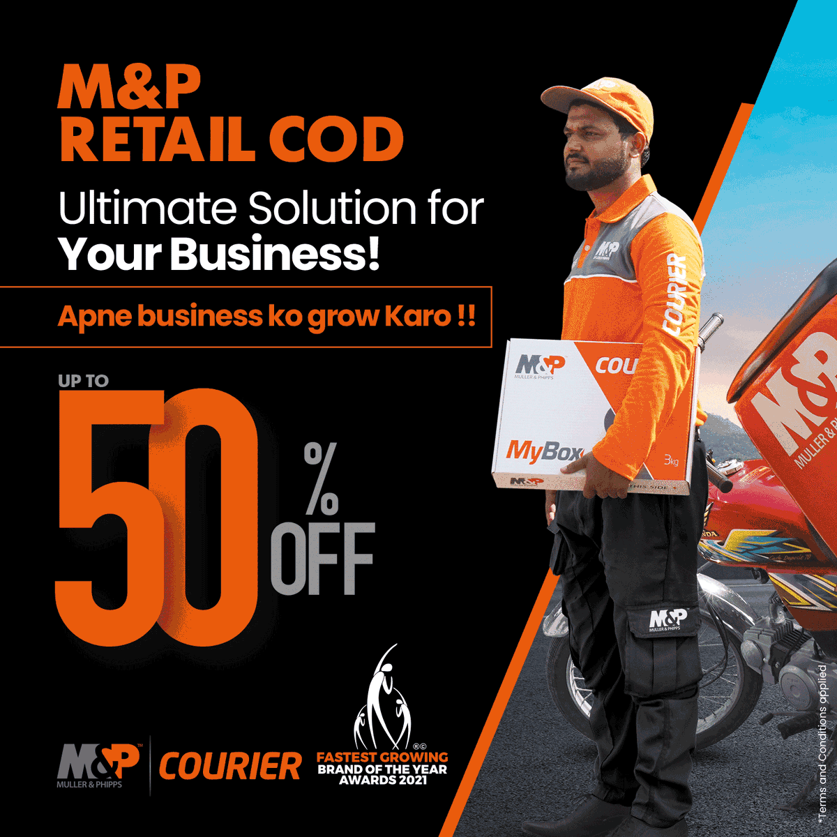 MnPCourier's tweet photo. Get your courier delivered with M&amp;P Retail COD and get a chance to avail up to 50% discount. For further information, you may inbox us or visit your nearest M&amp;P Courier center.

𝐓𝐞𝐫𝐦𝐬 &amp; 𝐂𝐨𝐧𝐝𝐢𝐭𝐢𝐨𝐧𝐬 𝐀𝐩𝐩𝐥𝐢𝐞𝐝

#mnpcouriers #mnpexpresslogistics #discount https://t.co/3Okz7xjTvq