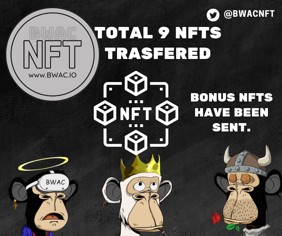 ✅️Total 9NFTs

etherscan.io/tx/0x8d52abb26…

etherscan.io/tx/0x881bf4284…

etherscan.io/tx/0x9cf2604ba…

#NFTS #NFTGiveaway #NFTCommuntiy  #NFT #OpenSeaNFT