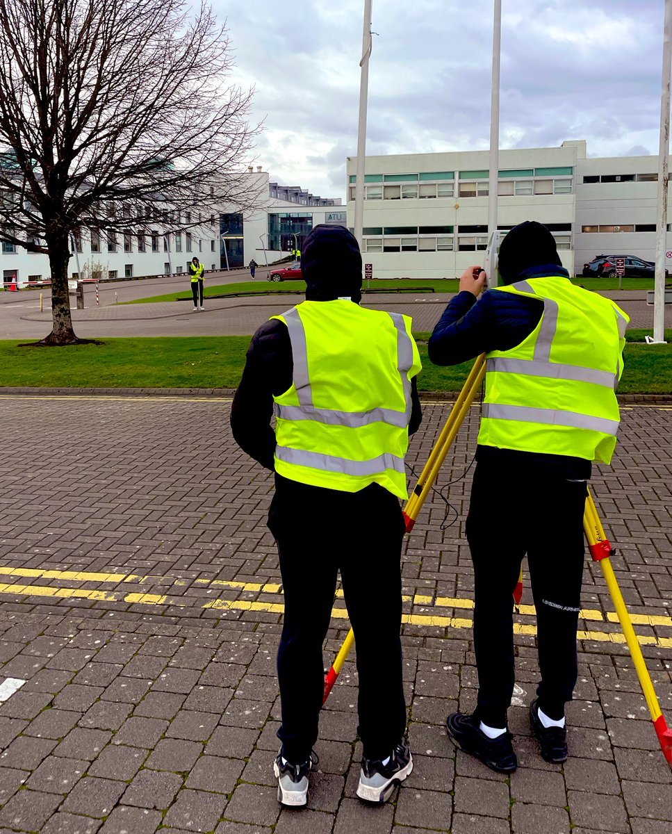 Bit of wind won’t stop our #CivilEngineering #students doing a bit of #surveying on the <a href="/ATU_GalwayCity/">ATU Galway City</a> campus. <a href="/EngineerIreland/">Engineers Ireland</a> <a href="/LeicaGeo_UKI/">Leica Geosystems UK & Ireland</a> <a href="/CIF_Ireland/">Construction Industry Federation (CIF)</a>