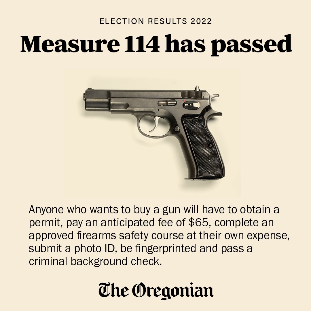 Congratulations to the voters of Oregon. Your rights should not come at the risk of our safety. These measures will reduce gun violence and save lives.