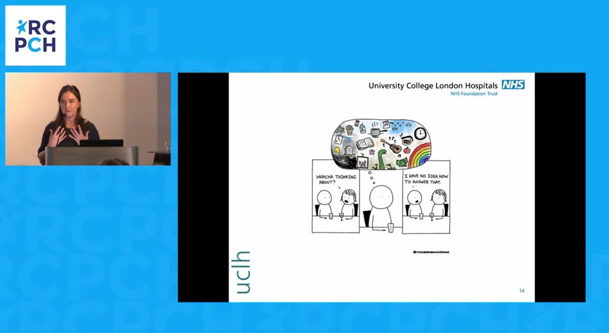 "People will autism have great imaginations but just aren't always able to get the words out" - <a href="/Sarah_R_Cope/">Sarah Cope</a> #RCPCHyouth22