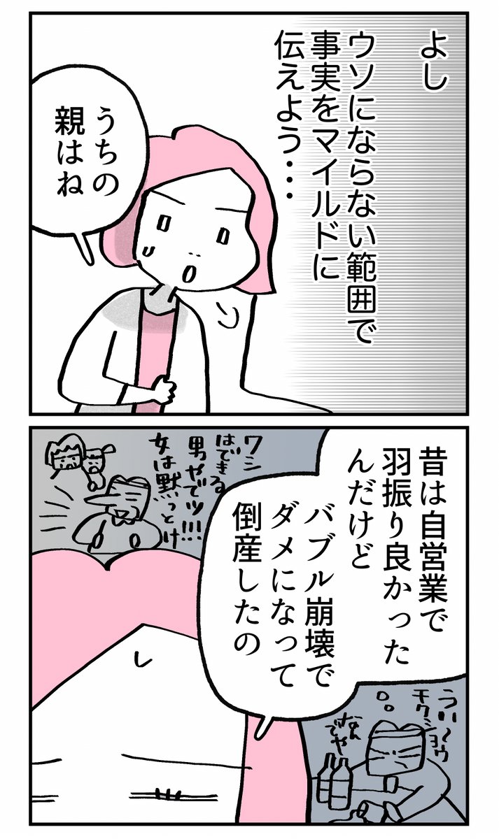 【4・こんな親の娘ですが結婚してくれますか?】
夫を初めて両親に会わせた時のお話です。
終始ヒヤヒヤ・・・・😅💦

//// 11月は平日毎日更新 //// 