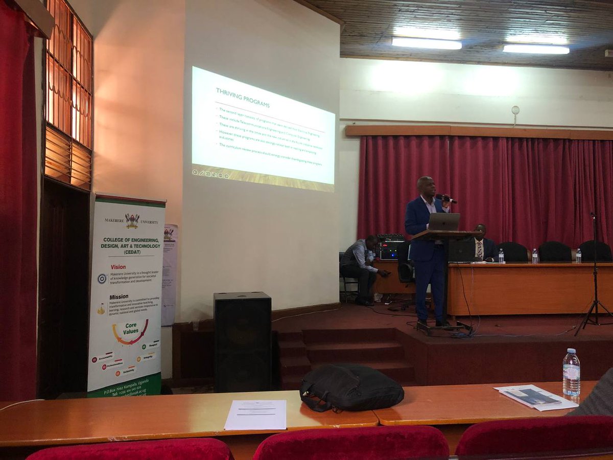 Makerere University, School Of Engineering (@makereresoeng) on Twitter photo #HappeningNow
The <a href="/UNESCO/">UNESCO ποΈ #Education #Sciences #Culture πΊπ³</a> CFIT III Stakeholder Workshop in the <a href="/MakerereCEDAT/">Makerere CEDAT</a> Conference hall. The workshop is being attended by stakeholders like engineering student representatives, academia staff, and representatives from industry ( National Planning Authority, UNRA etc) #HappeningNow
The <a href="/UNESCO/">UNESCO ποΈ #Education #Sciences #Culture πΊπ³</a> CFIT III Stakeholder Workshop in the <a href="/MakerereCEDAT/">Makerere CEDAT</a> Conference hall. The workshop is being attended by stakeholders like engineering student representatives, academia staff, and representatives from industry ( National Planning Authority, UNRA etc)