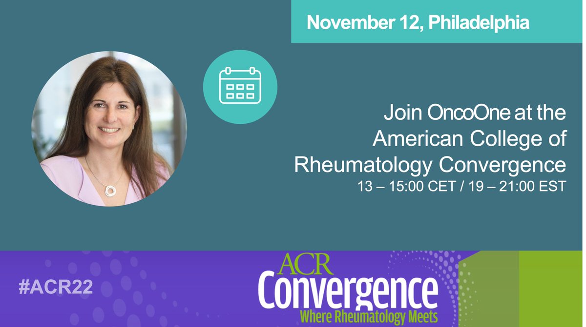 OncoOne's tweet photo. Today our CBO, @RbrentMeadows, & Director Preclinical & Project Lead Inflammation, Christine Landlinger-Schubert are in Philadelphia for the #ACR22. Don’t miss her poster presentation on the capabilities of #oxMIF as a target in a novel treatment approach for rheumatoid arthritis https://t.co/il8cE8zTRe