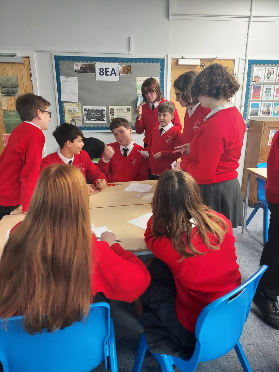 DownlandsGeog's tweet photo. Intense negotiation during the trade game #geographyteacher #globaldevelopment https://t.co/R9y0AyH5lP