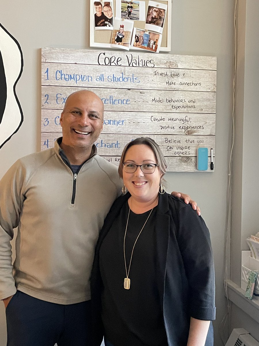 Honored to support schools by coaching principals, but even more honored when I see the 4 Core Principals of #Culturize being used as the Framework to strengthen school culture. TY Danielle and Houlton Jr/Sr High.