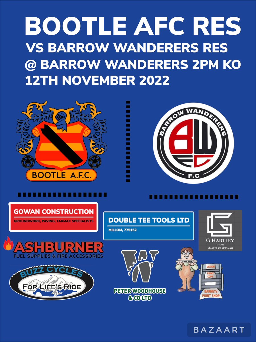 This weekend the reserves are set to take on Barrow Wanderers Reserves away for a 2pm KO.
