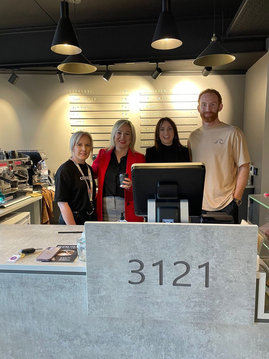 Conor_Glass's tweet photo. Thanks @moneillsf &amp; @SheerinOfficial for calling in to Cafe 3121 today for a cup of coffee ☕️ https://t.co/nkfIMgMkE7