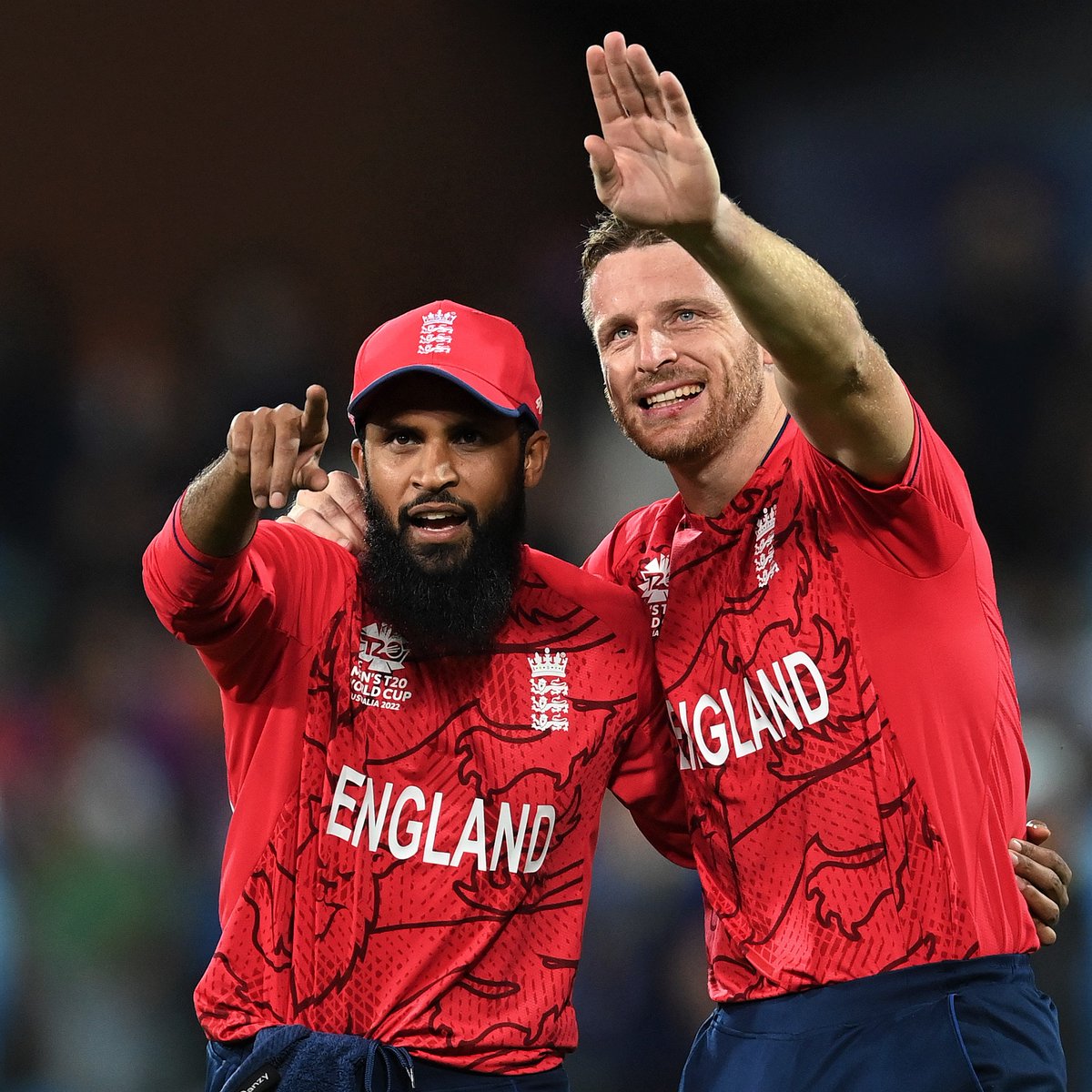 ICC's tweet photo. Incredible moments captured at the Adelaide Oval after England's thumping win 📸

#T20WorldCup | #INDvENG https://t.co/NXqiNLbmrg