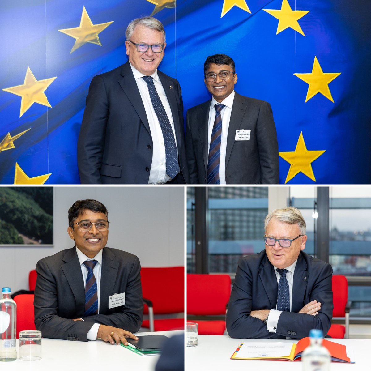 NicolasSchmitEU's tweet photo. Good exchange with Saptha Chapalapalli, head of @TCS_Europe on skills development - especially digital skills. 

I hope to see them soon join the #PactForSkills which brings together companies, employment services and all partners to map out the skills needed for today’s jobs. https://t.co/KU2vsNL6Lz