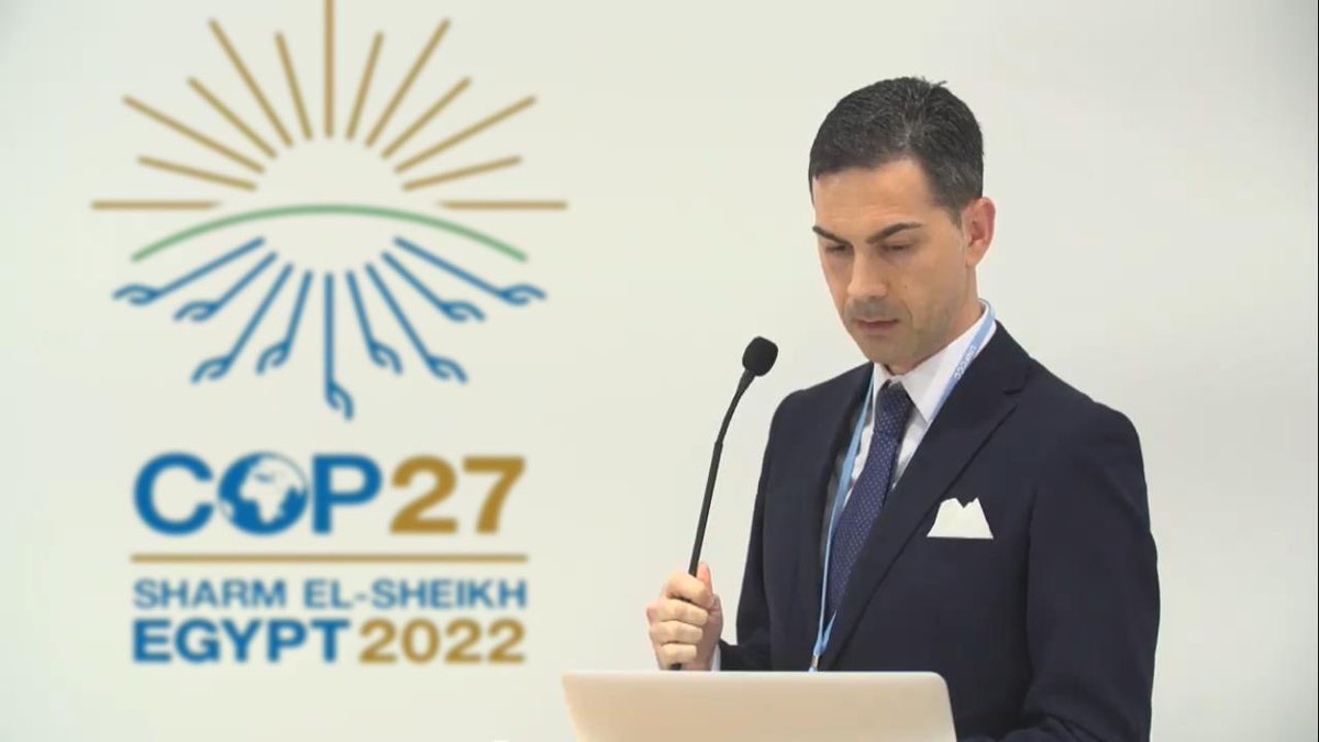 visaluto's tweet photo. In the presence of HH Queen Sofia of the Kingdom of Spain, I am honored to have participated in a dedicated ESG session on the sidelines of #COP27 

#Egypt #ClimateAction https://t.co/PuNgdzIBMF