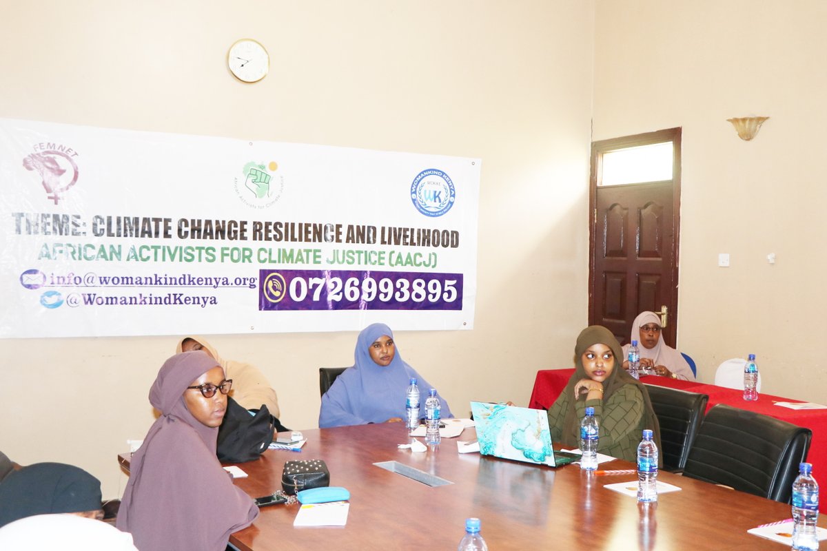 WomankindKenya's tweet photo. Happening now! Under African Activist for Climate Justice (AACJ) project we are holding an engagement forum for women leaders and policymakers to develop and promote inclusive, feminist climate justice narratives. https://t.co/PLl9VXXvt5