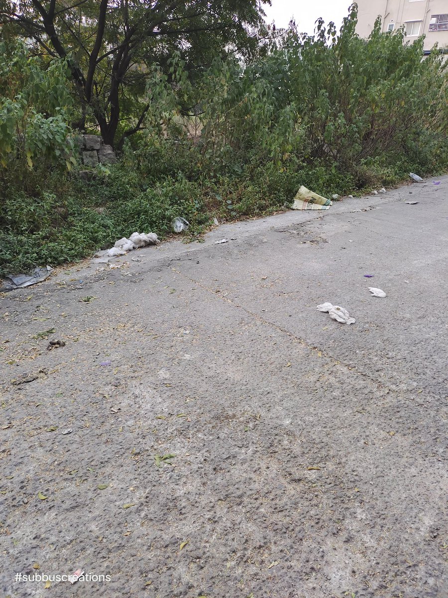 Subrahmanyam248's tweet photo. @ManikondaMc can someone look into the roads cleanliness issues in #dollarhills #puppalaguda a lot of clutter spread/laying on the roads for months. Appreciate, if some one looks into this ASAP. https://t.co/dnUmDbqWtq