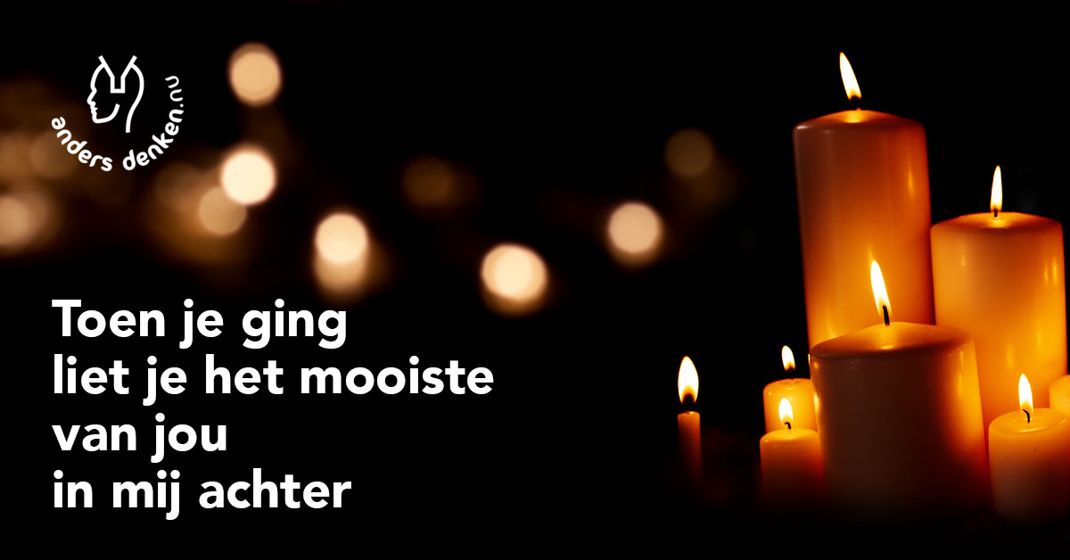 Rouwen, ik was er niet goed in.
Ik ontdekte dat dit echt belangrijk is: ‘Met volle aandacht op de ander betrokken zijn terwijl je in contact met jezelf bent. Luisterend, met lege handen en een open hart, zonder te willen oplossen, adviseren of helpen.’ 
Hoe zie jij dit?