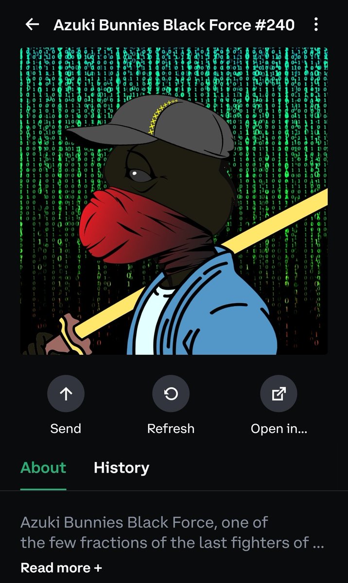 YeahDAT2's tweet photo. Well well well. Mint Test... Vibe Check... Matrix Backdrop 💯
🔥🖼... 
✅️ ✔️  ☑️ 
I tested the mint the other day and this cool new nft just dropped in the wallet. Love the press... All around great job @AzukiBunnies 👏🏾 👍🏾 https://t.co/dHewnjF5Gq