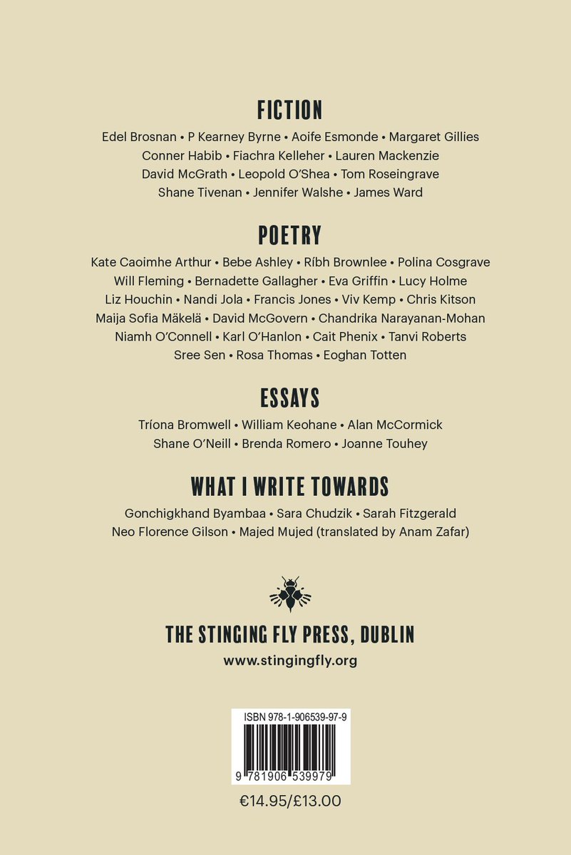 stingingfly's tweet image. Our All New Writers Issue - in which we welcome 47 wonderful writers we haven't published before!
Making its way into shops and out to all our subscribers next week. Order it now.
stingingfly.org/product/winter…