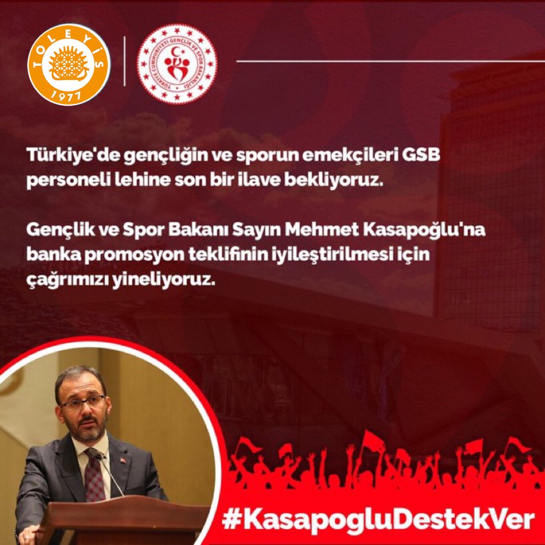 Seyahat severde Pandemi de Millet için devlet için gençler için canla başla çalışan emekçilerin alınteri olan promosyona Sayın bakanim #KasapogluDestekver