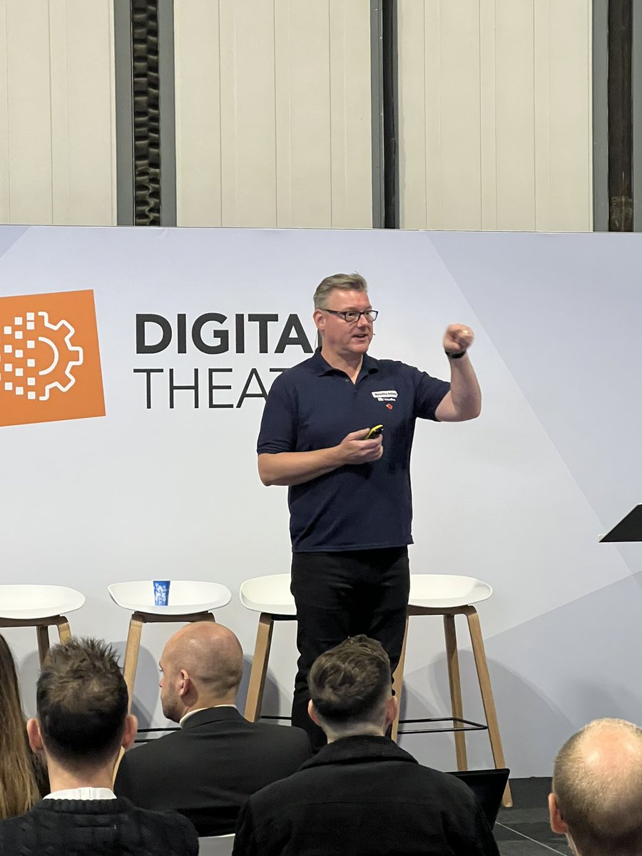 Great session now with Jeremy from <a href="/marketingdel/">Marketing Delivery</a> on stage at #amlive talking about deploying advanced tech to return to basics