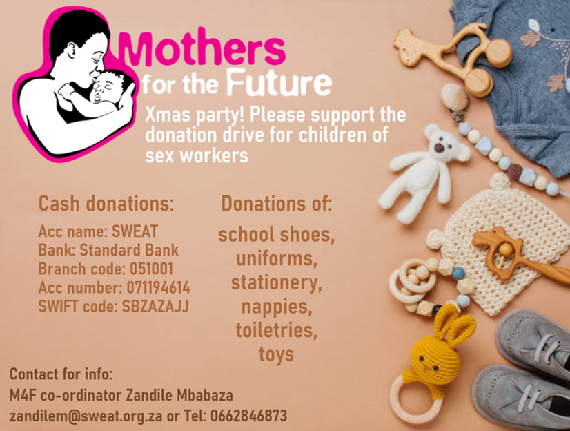 SweatTweets's tweet photo. Mothers for the Future is holding its annual Xmas event on December 3rd. It's a wonderful way to end the year by spoiling the little ones with toys and school supplies for the new year! If you can, please support the donation drive however you can. https://t.co/naHzmQIxXP