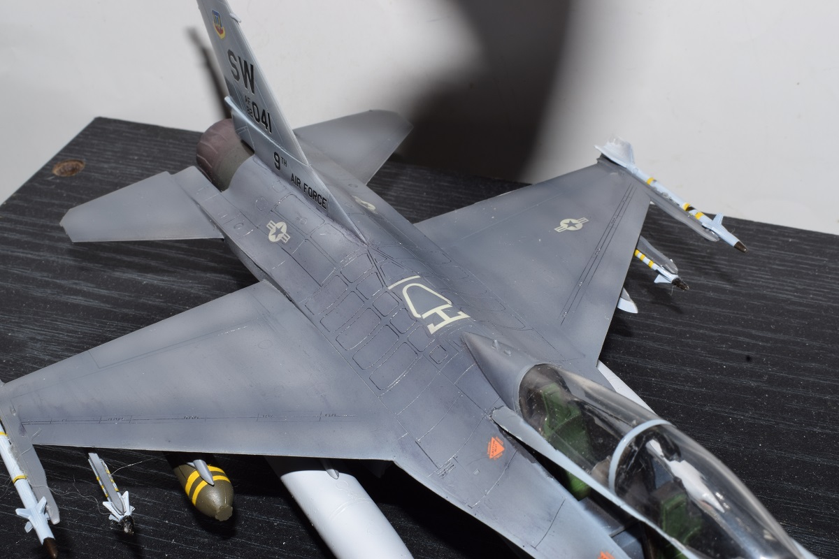#一年前なに作ってたか振り返る 
F-16B PLUS Fighting Falcon 1/72  #ハセガワ 
太平洋空軍 第８戦術戦闘航空団 Wolf Pack
珍しく現用機を作っていました