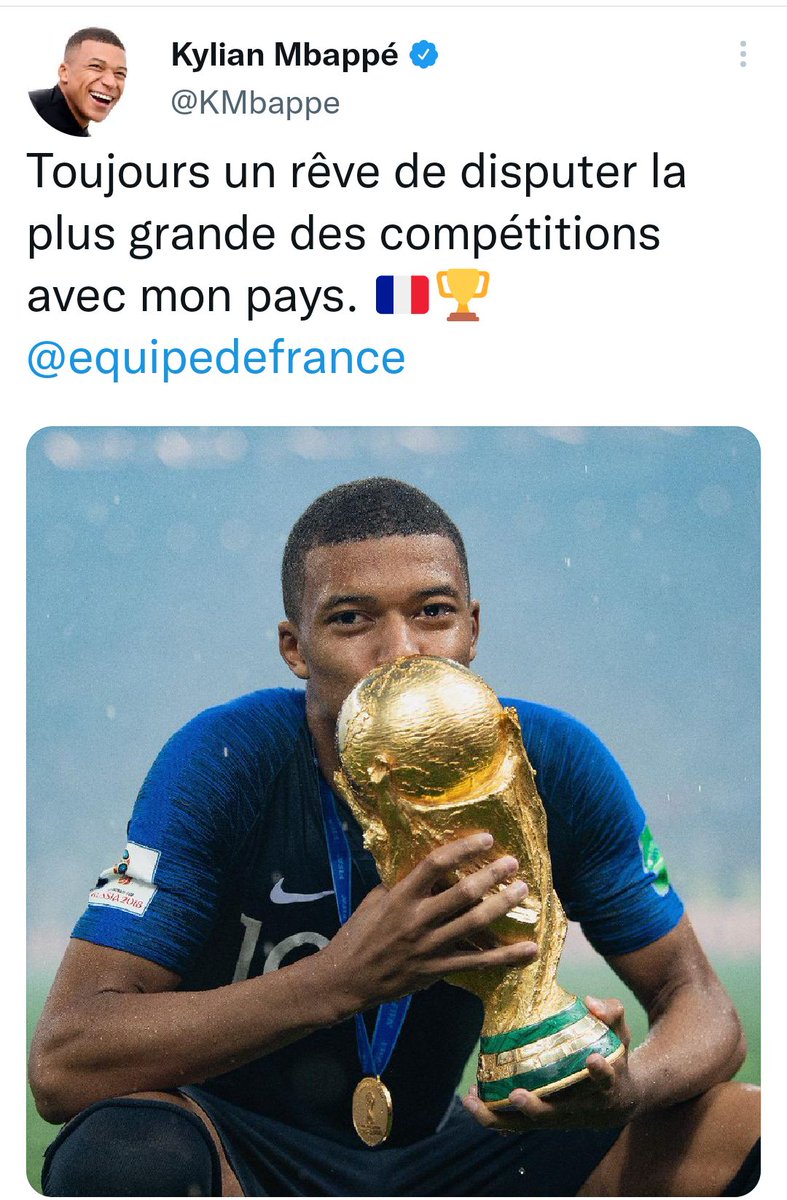 NathanEssou's tweet photo. @KMbappe @equipedefrance Aller KYKY vas, et ramener la nous nous croyons en vous ! https://t.co/wxrssQgGC9