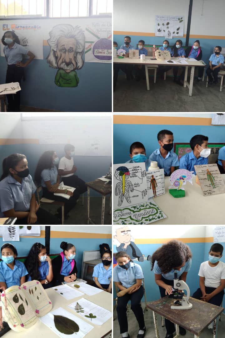 Municipio Torbes Reto de Ciencias UE La Palmita Sur haciendo uso de los kits de Ciencia.