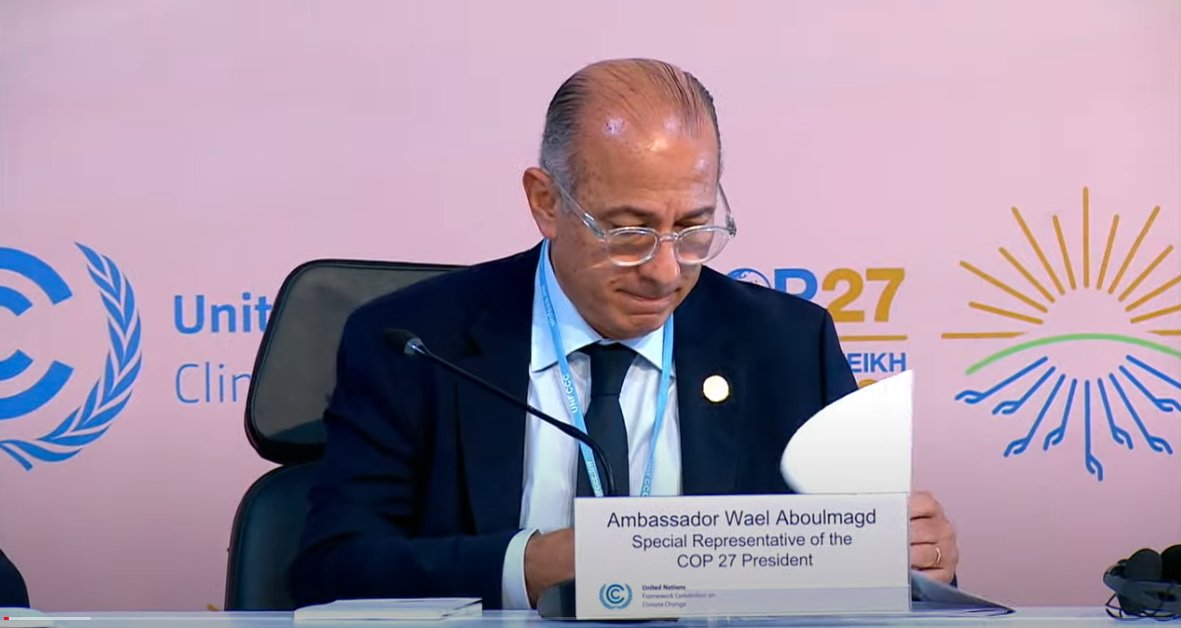 #COP27 latest

Per presidency, consultations on all-important "cover decision" won't start until Sat

Last yr cover text = Glasgow Climate Pact, inc coal phase down, call for stronger pledges, promise to double adaptation $$ etc…

…what will it say this yr?

(HT <a href="/daisydunnesci/">Daisy Dunne</a>)