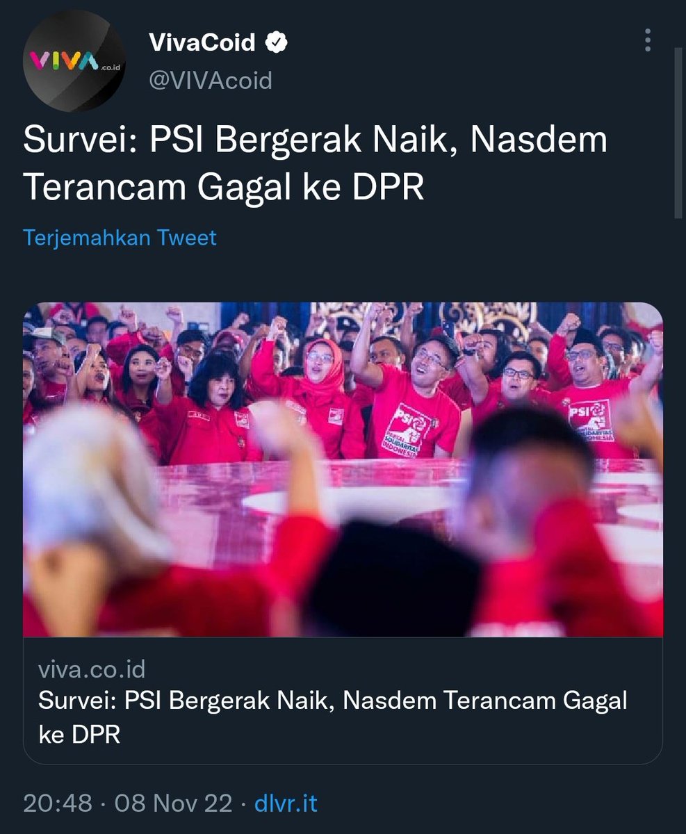 PSI : 5,6%
NasDem : 3,7%

🤷🤷🤷