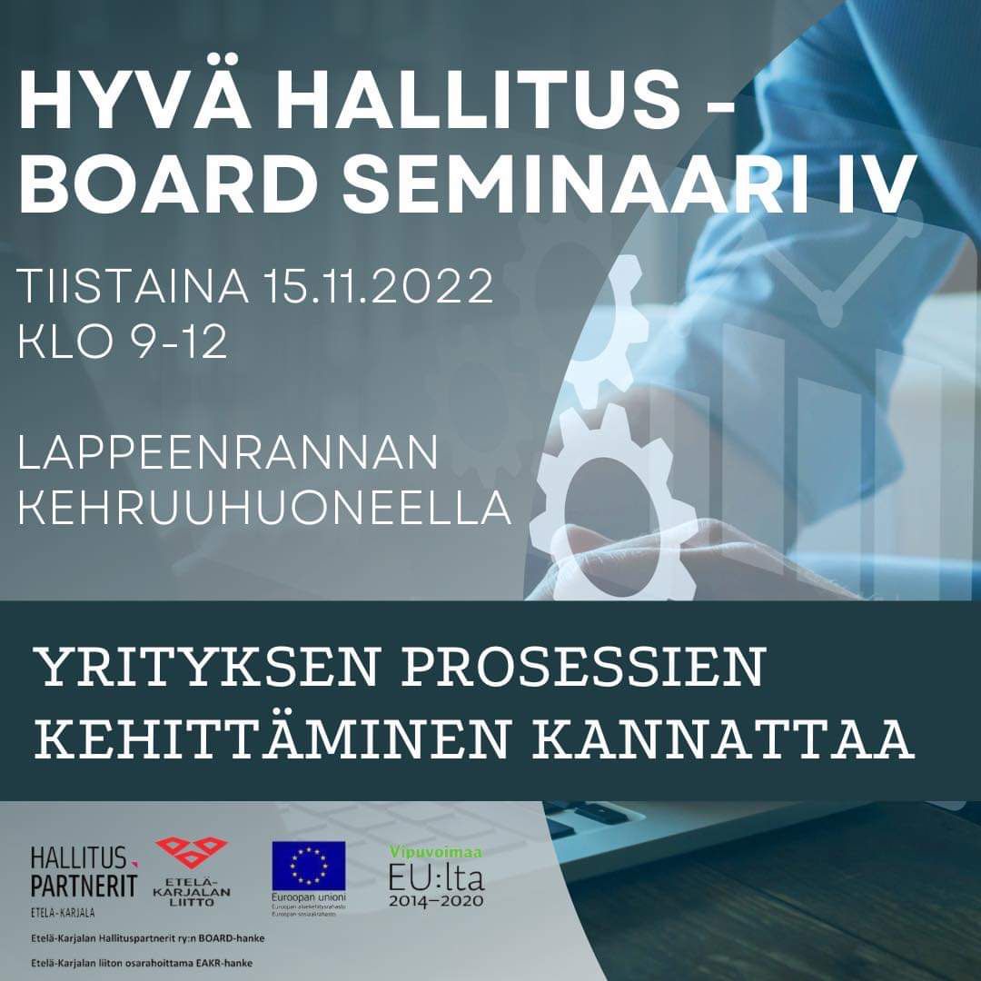 Yrityksen hallitustyöskentelyä kannattaa kehittää.
Miten työorganisaatiossa saa ihmiset toimimaan halutulla tavalla? Mitä eroa on kilpailukyvyllä ja kilpailuedulla?
Lue lisää lnkd.in/gt3KNXGm
Ilmoittaudu lnkd.in/dwBh--Aa
#ekhp #board2022 #hallitustyö #johtaminen
