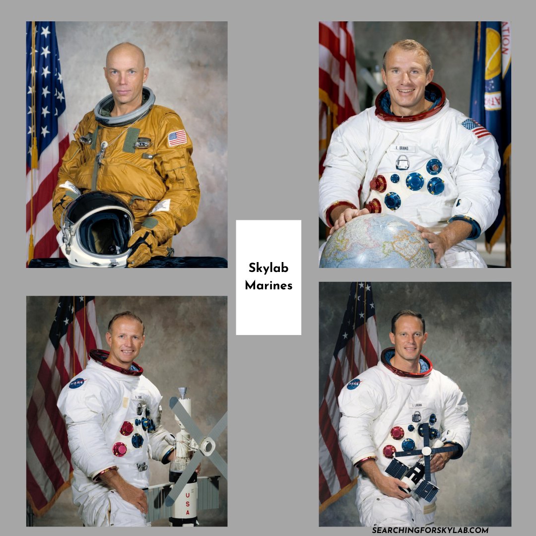 SF_Skylab's tweet photo. Semper Fi! Skylab's four jarheads were Jack Lousma, Jerry Carr, Vance Brand and Story Musgrave. #usmarinecorpsbirthday #usmarinecorps #skylab #jerrycarr #jacklousma #vancebrand #storymusgrave #documentary #searchingforskylab #marinecorps #jarheads https://t.co/WH9uqNgjgL