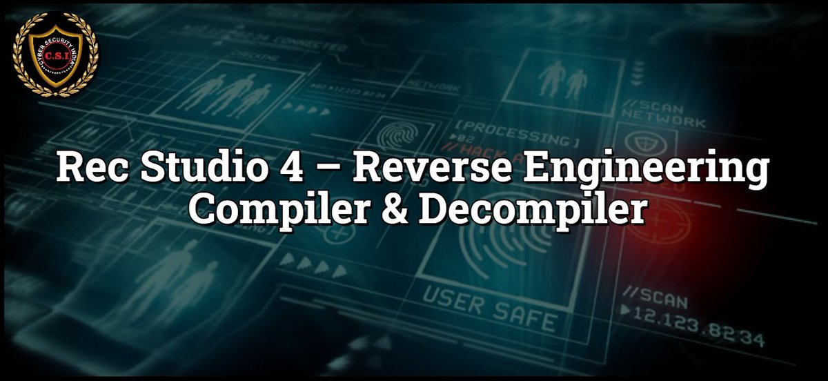 CYBERSE35579716's tweet photo. #Rec #Studio 4 – Reverse #Engineering Compiler & #Decompiler It reads a #Windows , #Linux , Mac OS X or raw #executable file, and #attempts to produce a C-like #representation
For #more #Information:https://t.co/JKpvptNoj9 https://t.co/P6O6sSwjpP