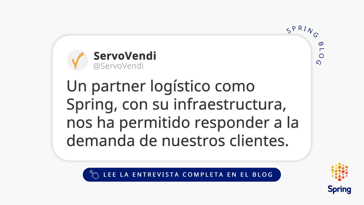 Spring_GDS_ES's tweet photo. [#SpringBlog] Con 17 años de trayectoria y más de 200.000 clientes en todo el mundo, @ServoVendi se ha convertido en un referente en la venta online de productos de horticultura y cultivo.

#SpringGDS #SpringGDSSpain #Logística #ecommerce #EntrevistasSpring #ServoVendi https://t.co/eBXee19mkU