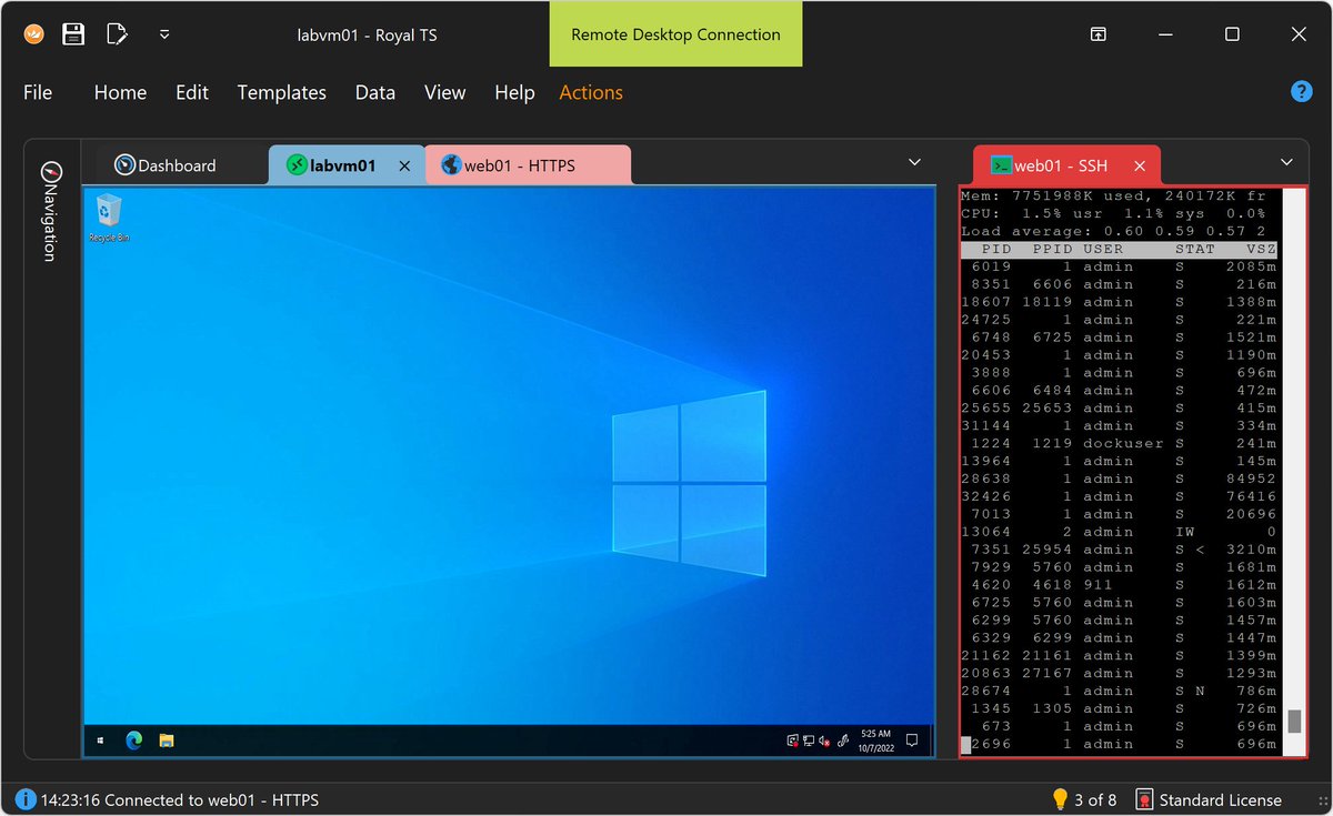 StefanKoell's tweet photo. Our app #RoyalTS, a multi client remote management tool written in #csharp using #winforms, is now on #dotnet 7 RTM and also has native #arm64 support.
Perf. is awesome, especially on ARM64!
Also updated the UI to adapt #Windows11 style.
Check it out:
https://t.co/mfTu2jpQEk https://t.co/FOR3XiMxwA