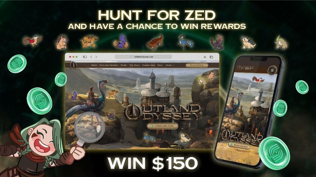 OutlandOdyssey's tweet photo. 🐗ZED HUNT EVENT Announcement
SURPRISE‼️ There are ZEDS hidden in our new website https://t.co/cm3CijrqXP 🙌
How to enter:
🔍Find ALL 6 ZEDS ✨✨ in the website
▶️Fill out the form: https://t.co/8rVSBT9rGc
🎁10 Winners will win a share of 150$ (announced in Nov 18th)
#Zedhunt https://t.co/HCikTq2aMw