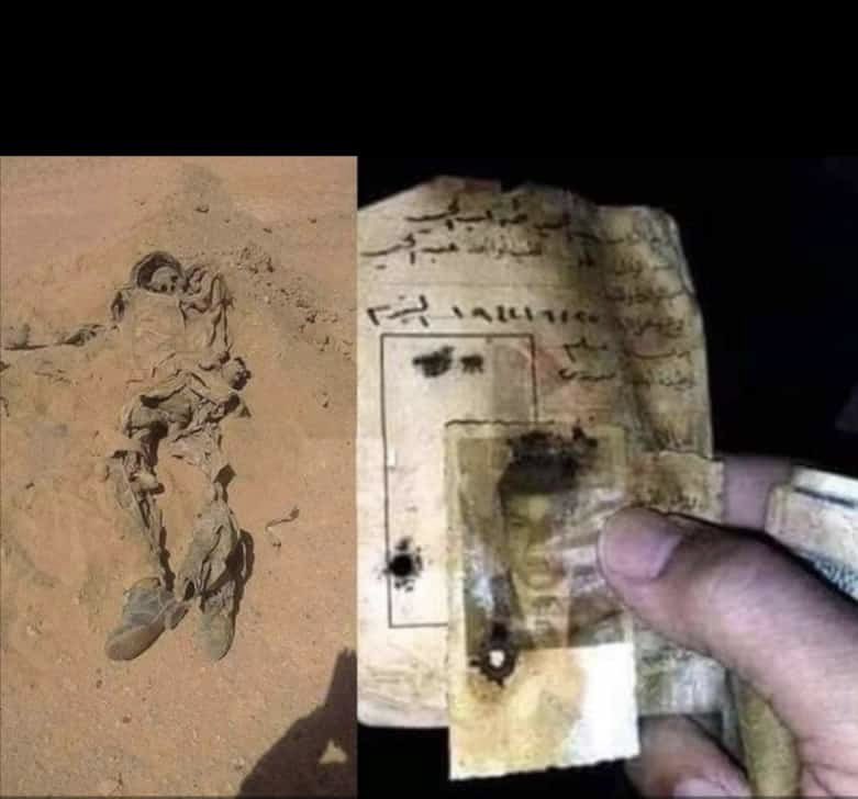 صوره الجندي عبدالحميد طه استشهد بمفرده في حرب اكتوبر عام ١٩٧٣م . اي قبل ٤٩ سنة تقريبن 
قتل في تلك الحرب ولم يتم البحث عن الجثة .. قبل فترة تم العثور على هيكلة عند القيام بمشروع طريق جديد في احد المناطق سيناء ولم يتبق منة الا حذاءه وبطاقة الشخصية و مبلق ٣٥ قرش بمحفظتة.