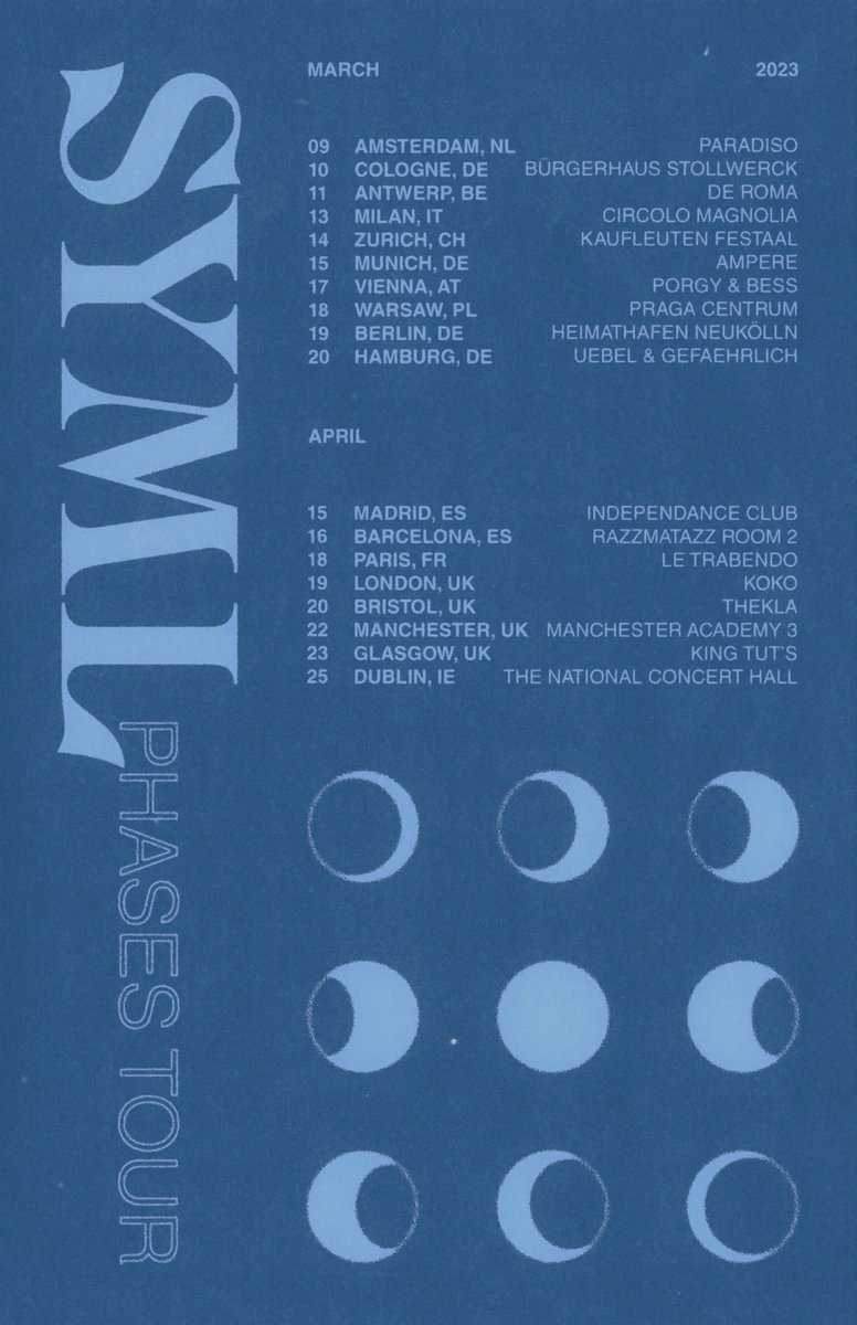 concertaparis's tweet photo. @SYMLMUSIC est de retour à #Paris le 18 avril 2023 au @trabendo_ pour présenter son prochain album The Day My Father Died
ℹ️🎟️https://t.co/TI4XXLhOUT
#SYML #PhasesTour https://t.co/Lm85hRYhox