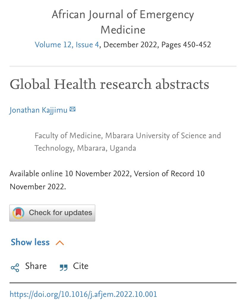 #PublicationAlert of our recent global research highlight @AfJEM sciencedirect.com/science/articl…