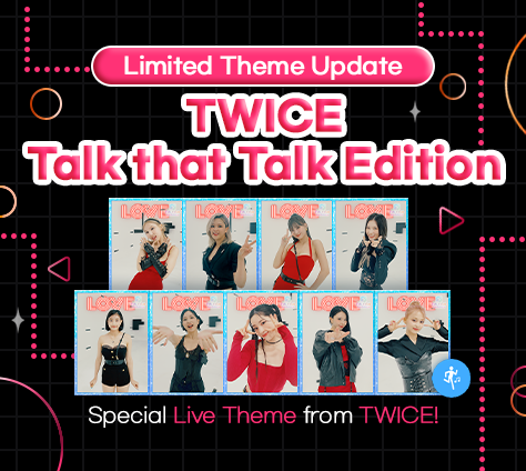 SuperStarJYP's tweet photo. Just tell me one word L-O-V-E
Tell me how? Through SSJ Live Theme!

Don't miss the looks of #TWICE
who returned with #Talk_that_Talk #LiveTheme filled with love
Check them out now in #SuperStarJYPNATION! https://t.co/5iLACkRwYk