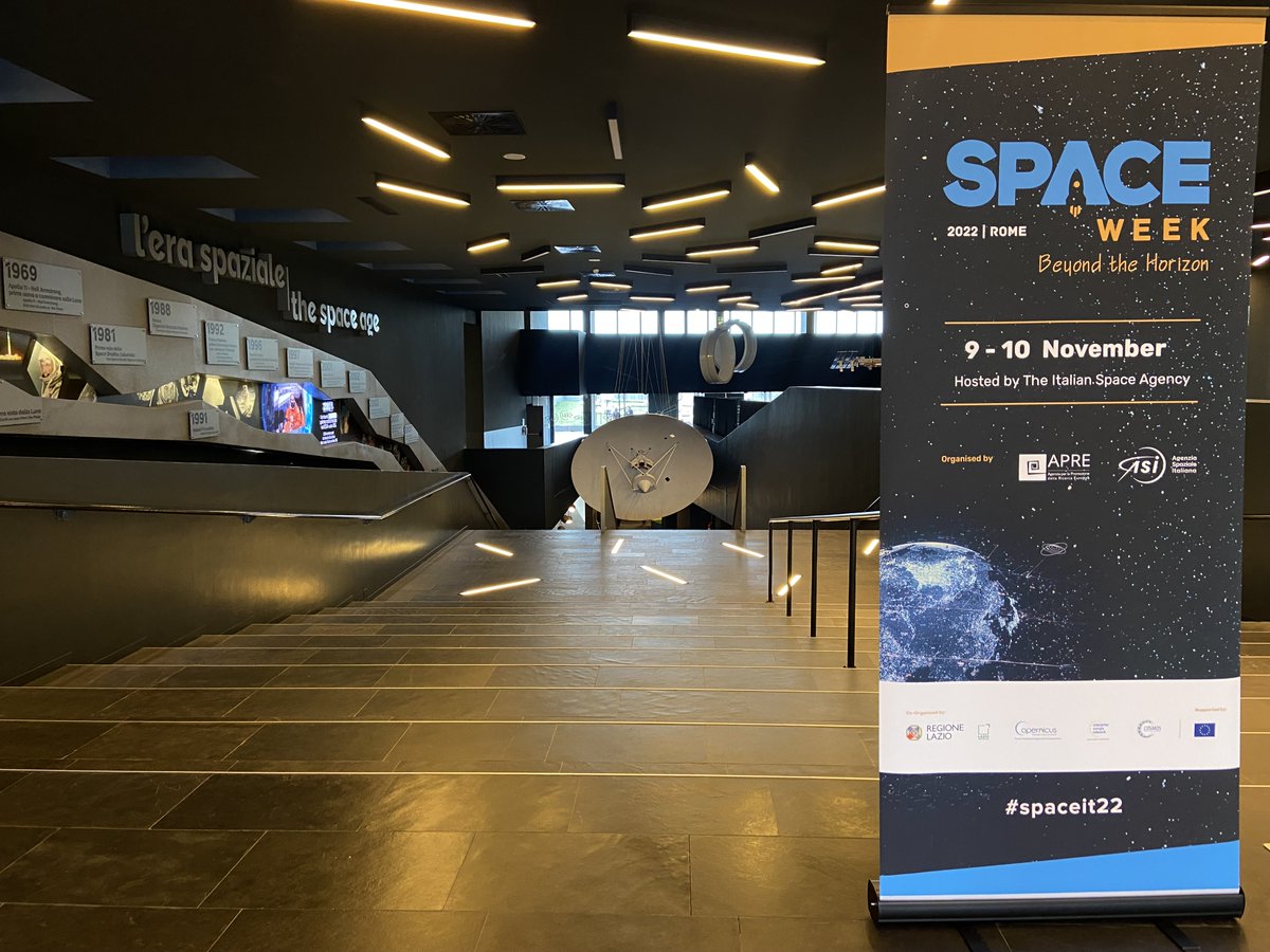 apre_it's tweet photo. Space Week 2022 - Beyond the Horizon
DAY 2 is on the launch platform ๐
โก The European Copernicus Programme, IOD - IOV, EDF, CASSINI - HACKATHON & MENTORING
๐บ Follow the live streaming and support us on social media #spaceit22 ๐ช
๐ https://t.co/f5WbUm4yZQ https://t.co/vTCBUHn4vq