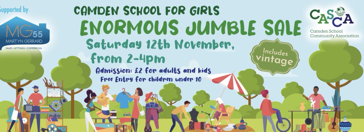 The Camden School for Girls Jumble sale is fast approaching! This Saturday, 12 November, 2pm-4pm. Thank you to our amazing families for making so many donations! We have a record number of student helpers and we are looking forward to opening our doors to the community.