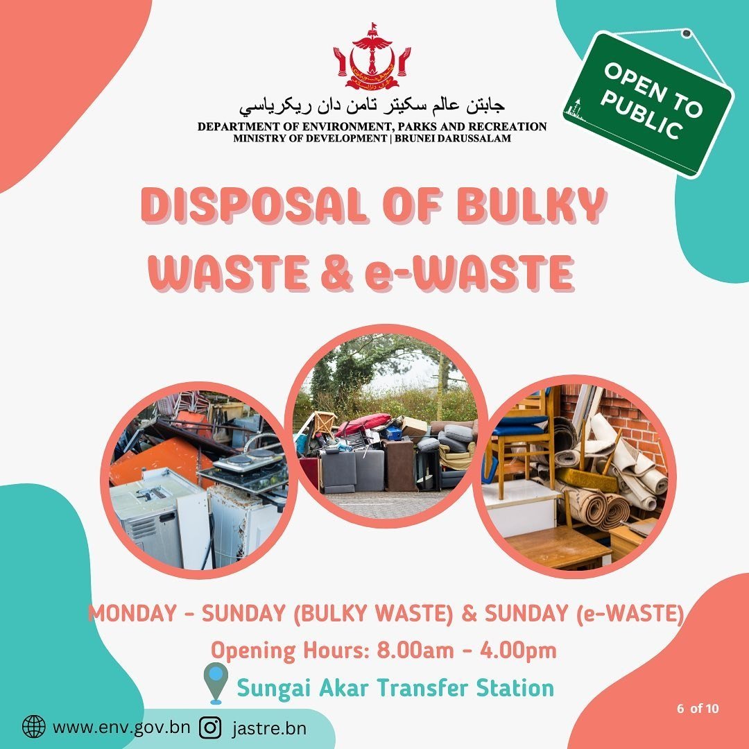 GOV.BN on Twitter "Don’t know where to throw your bulky waste and e