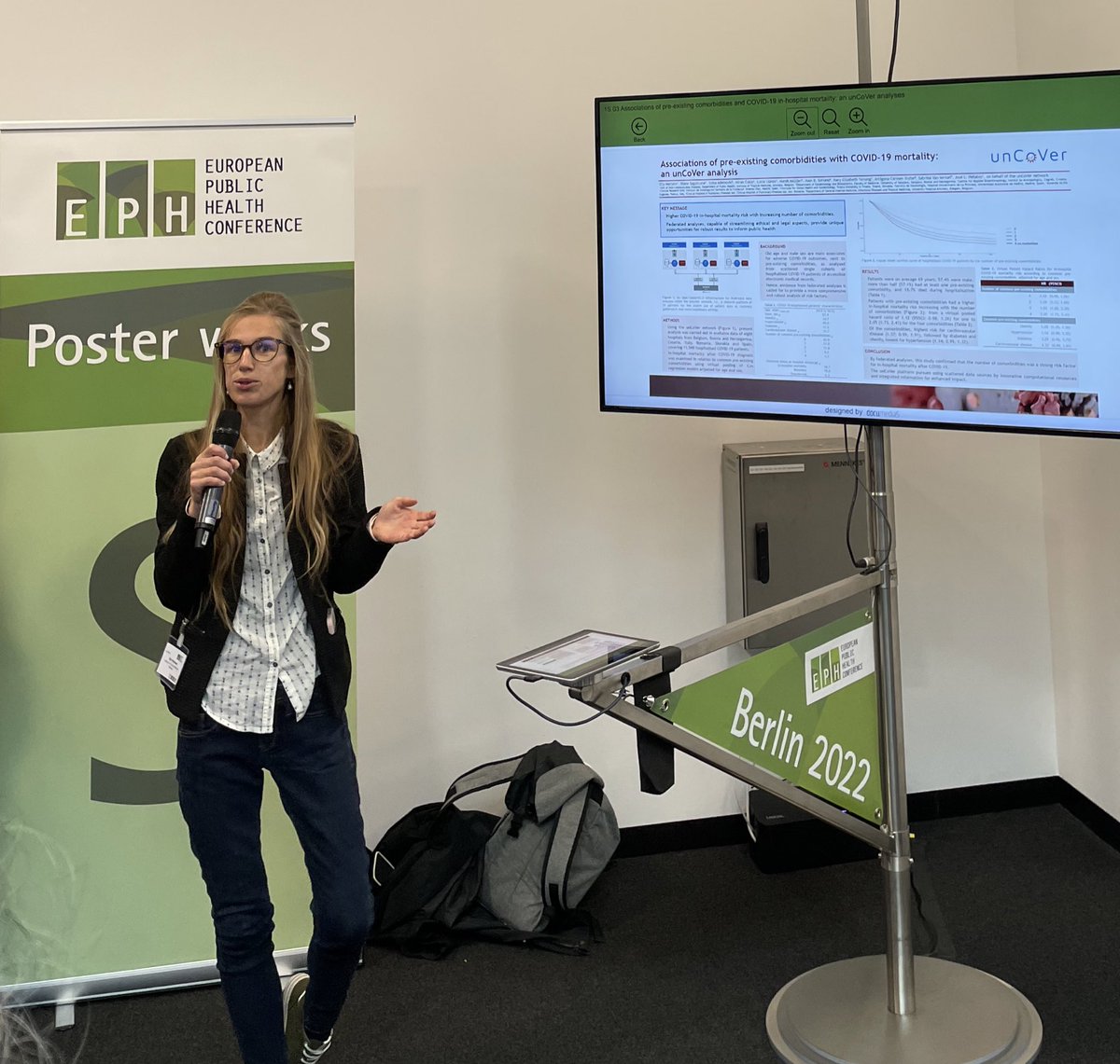 Elly Mertens @NCDs_ITM presenting <a href="/uncoverEU/">unCoVer</a> results on #COVID19 outcomes among patients with coexisting chronic conditions across Europe <a href="/EPHconference/">EPH Conference</a> 👏🏻👏🏻