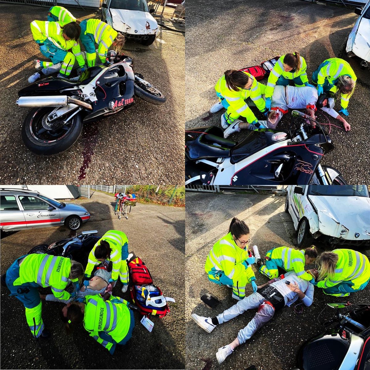 prehossolutions's tweet photo. Na realistische & uitdagende #trauma scenario’s met liters bloed & medische scenario’s . 🙈
Zijn alle cursisten van de #RTACC cursus geslaagd na hun theoretisch examen! 🥳
#thisistraining!
#realrealistictraing #realtraumacourse @ATACCGroup @AZKlina #ambulance #prehospitaal https://t.co/EHNO6dICST