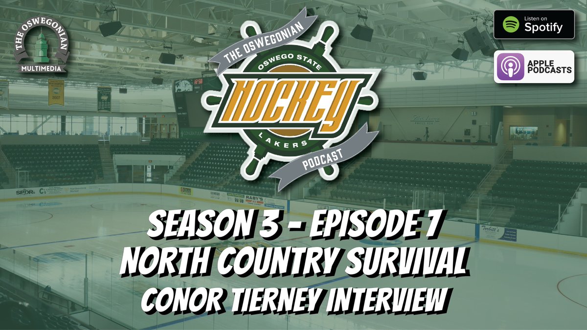 GonianMMD's tweet photo. Episode 7 of #TOHP is LIVE! Zac Case and Thomas Turgeon breakdown last weekend's conference games and the weekend ahead for both teams. This episode is highlighted by an interview with @OswegoMHockey graduate assistant coach Conor Tierney (@ctierney1212).
https://t.co/PSlWMKD9MZ https://t.co/Pi5BNbDONR
