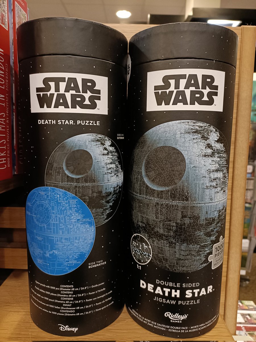 1000 pieces of Death Star could be yours this Christmas and AND it's double sided! 
Side one exterior 
Side two schematics
#StarWars Death Star Puzzle <a href="/RiversideHemel/">Riverside Shopping Centre</a> <a href="/HemelBID/">HemelHempsteadBID</a> #waterstones