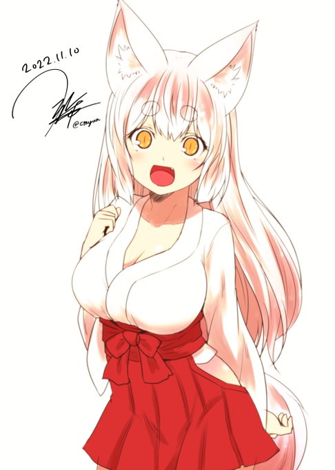 カラー稿必要になったので急造きつねぱい 