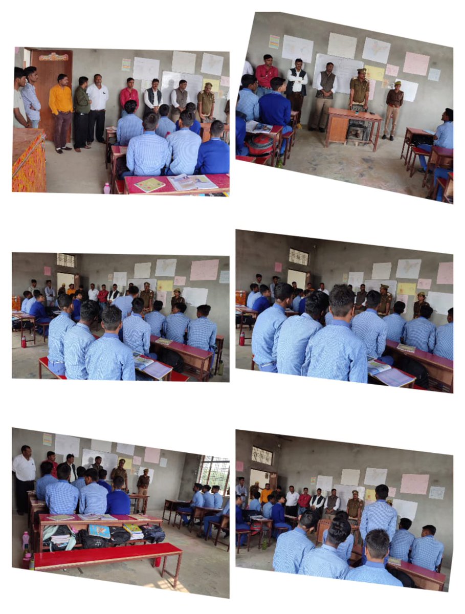 maharajganjpol's tweet photo. थाना सोनौली के अंतर्गत आइडियल पब्लिक स्कूल   पर थानाध्यक्ष द्वारा महिला सशक्तिकरण,एंटी रोमियो,1090 महिला हेल्प लाइन के बारे में जागरूक किया गया ।
यातायात माह नवम्बर के दृष्टिगत यातायात के नियमों के बारे में बताया गया,सड़क पर चलने के यातायात नियमों से जागरूक किया गया। https://t.co/4dm93AIiy8