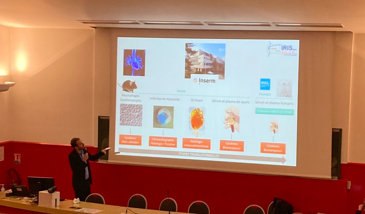 HCL | Recherche en santé (@hcl_research) on Twitter photo Le cardiologue Thomas Bochaton (<a href="/BochatonThomas/">thomas.bochaton</a>) est le premier jeune chercheur à présenter son travail : « inflammation et ischémie reperfusion » 👏🏻
Il est actuellement MCU-PH au sein du plateau urgence et soins critiques cardiologiques.
<a href="/CHUdeLyon/">HCL - Hospices Civils de Lyon</a> <a href="/UnivLyon1/">Université Lyon 1</a> <a href="/Inserm/">Inserm</a> Le cardiologue Thomas Bochaton (<a href="/BochatonThomas/">thomas.bochaton</a>) est le premier jeune chercheur à présenter son travail : « inflammation et ischémie reperfusion » 👏🏻
Il est actuellement MCU-PH au sein du plateau urgence et soins critiques cardiologiques.
<a href="/CHUdeLyon/">HCL - Hospices Civils de Lyon</a> <a href="/UnivLyon1/">Université Lyon 1</a> <a href="/Inserm/">Inserm</a>